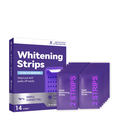 🦷 Bandes Blanchissantes Violettes – Blancheur Instantanée